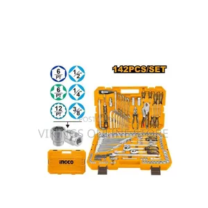 Ingco 142 Piece Combination Tools Set - Silver