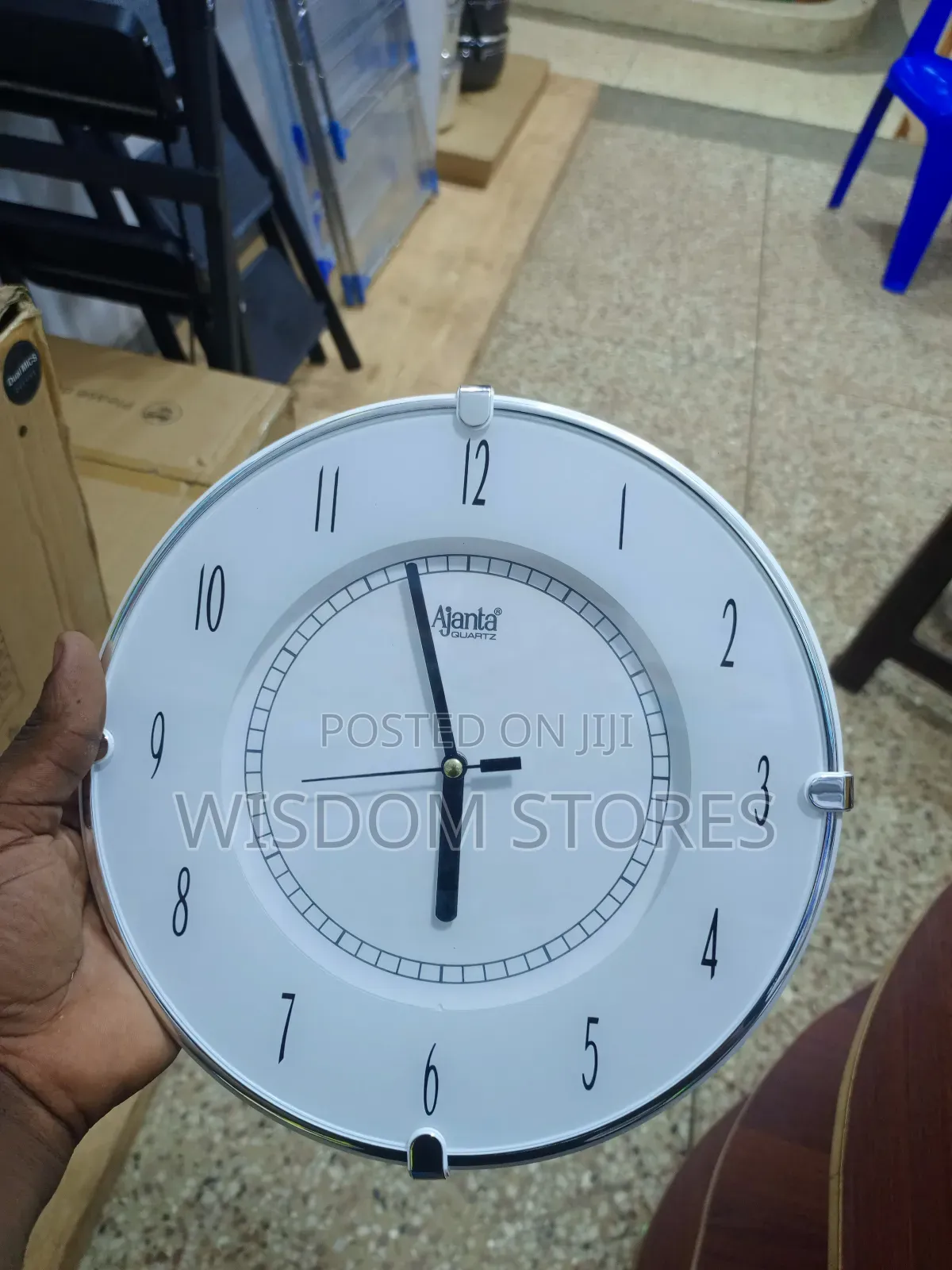 Ajanta Quartz Wall Clock (White 331)