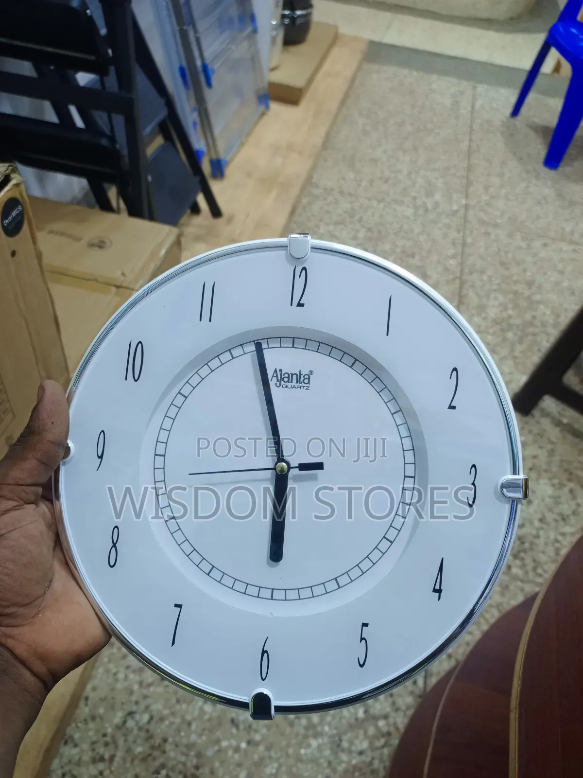 Ajanta Quartz Wall Clock (White 331)