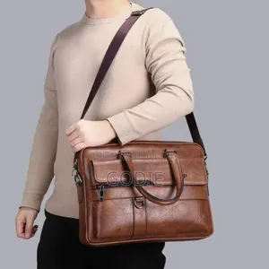 Jeep Buluo Leather Laptop Bag.
