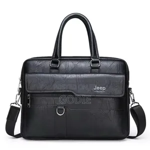Jeep Buluo Leather Laptop Bag.