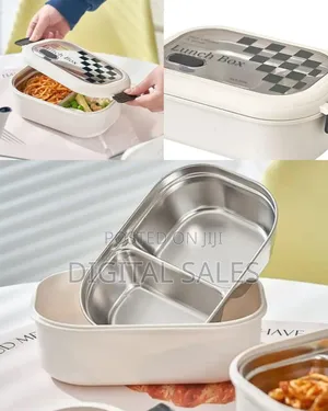 Contemporary Insulated Lunch Box With Secure Locking Lid