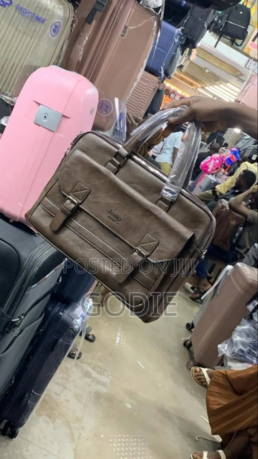 Business Shoulder Genuine Leather Bag.