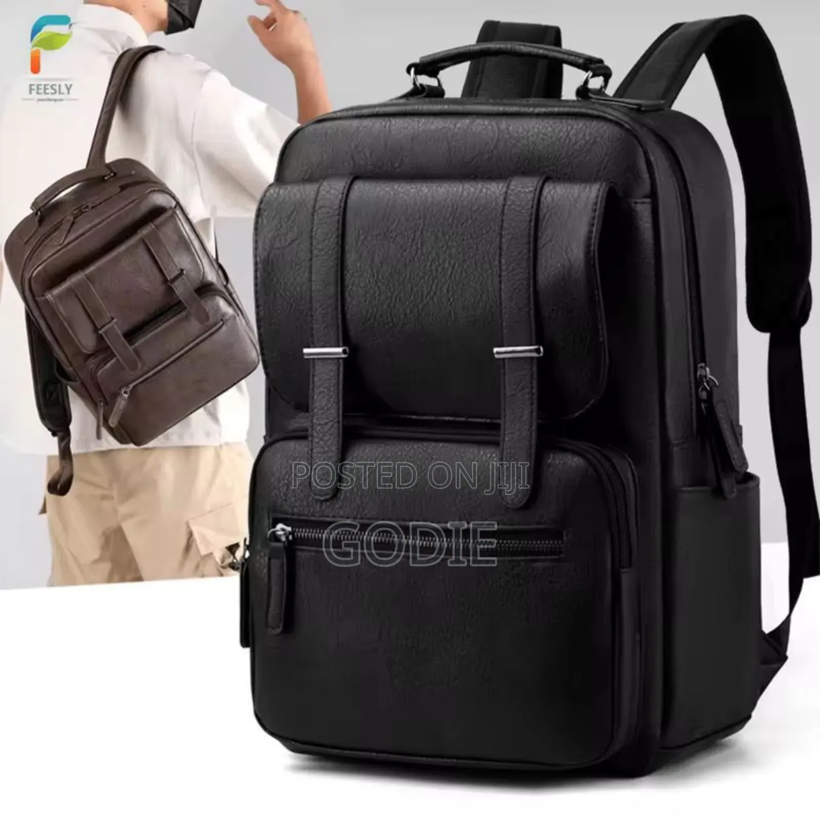 Pu Leather Backpack High Quality.