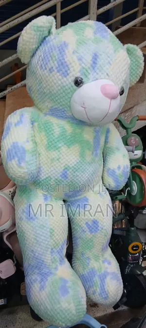 Large, Tie-dye Style Plush Teddy Bear