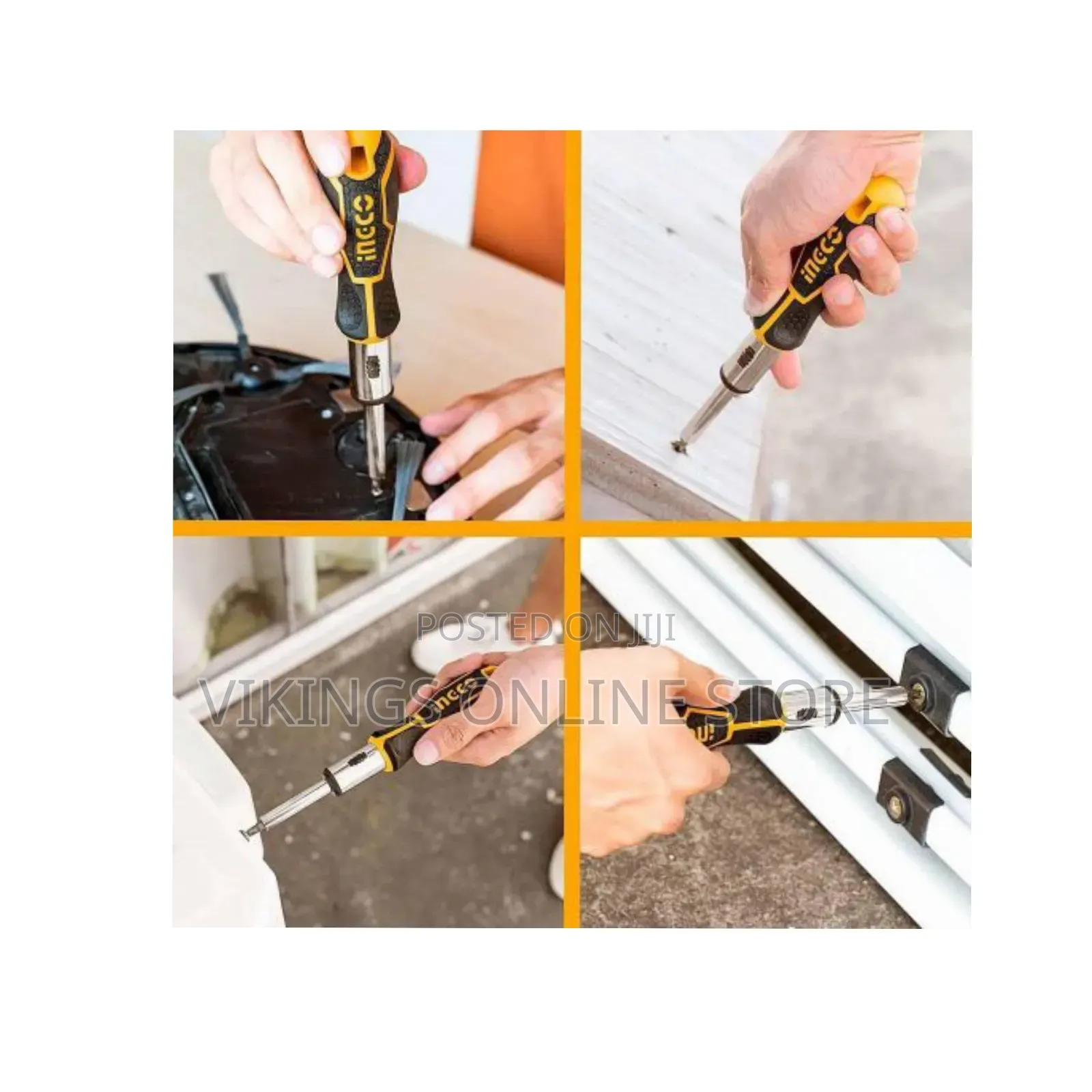 Ingco Hksdb0248 24 PCS Screwdriver Set - Orange, Black