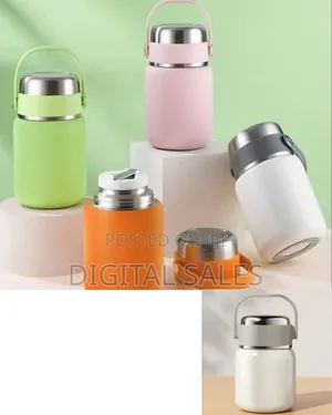Insulated Stainless Steel Food Jar With Carry Handle