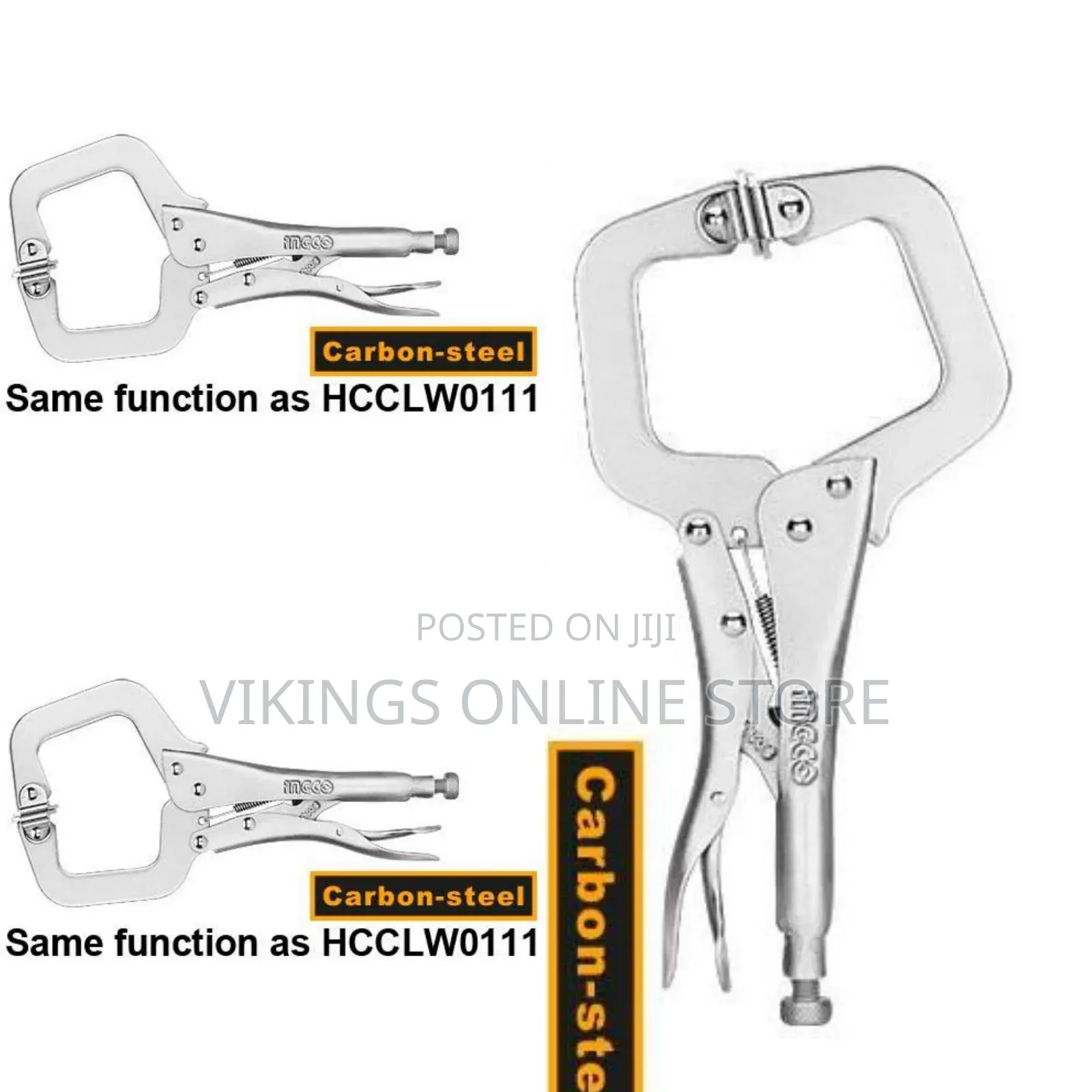 Ingco C-Clamp Locking Plier - Silver