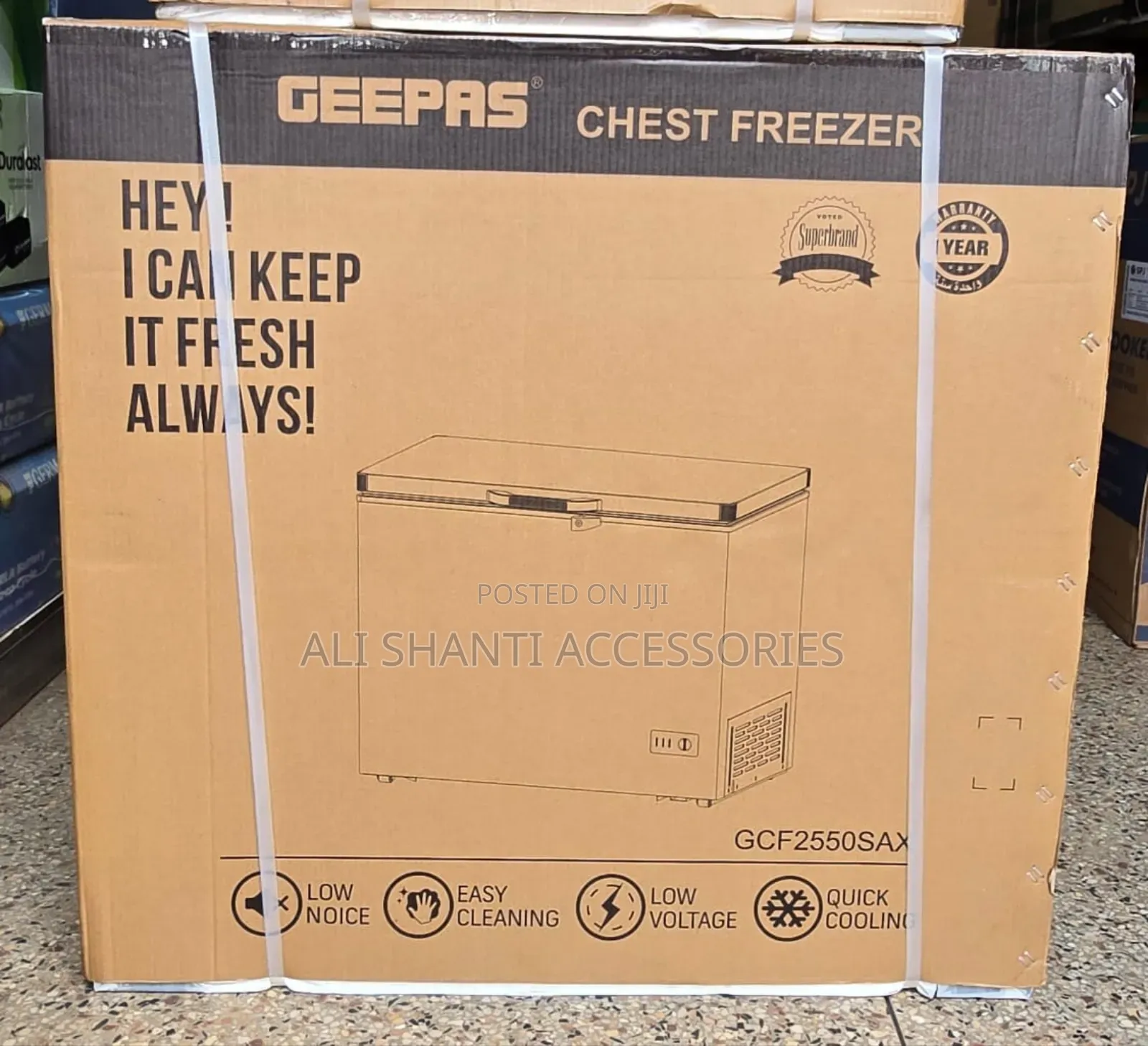 255l Geepas Chest Freezer