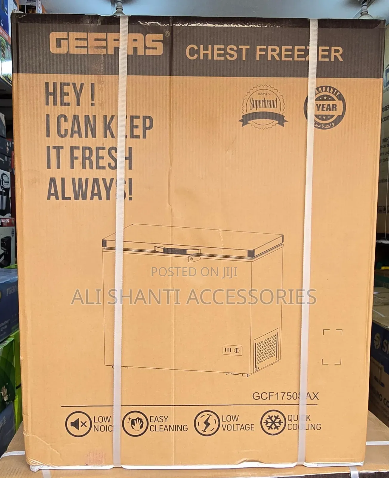 175l Geepas Chest Freezer