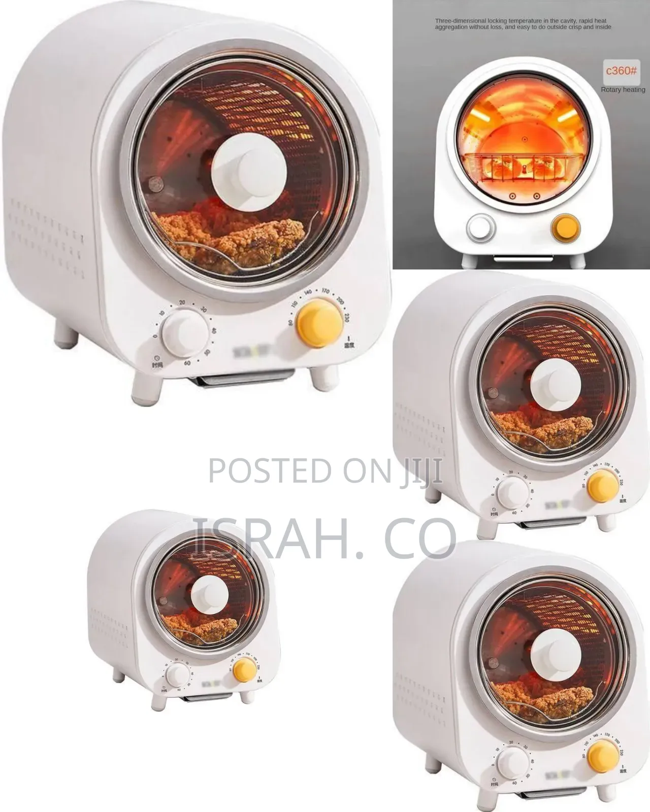 Compact Countertop Rotary Air Fryer / Roaster