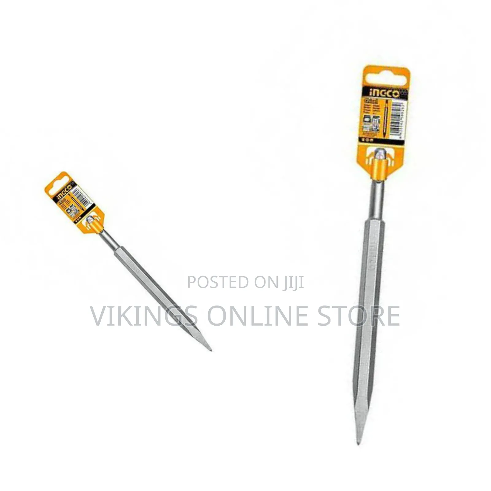 Ingco Pointed Plus Chisel 14mm, 250mm - Silver