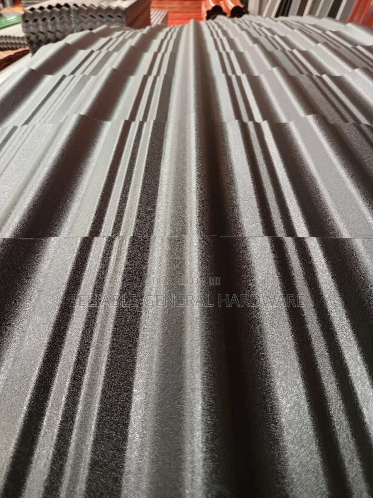 Supertile Ironsheets Black Mat G.28.(Roofings)