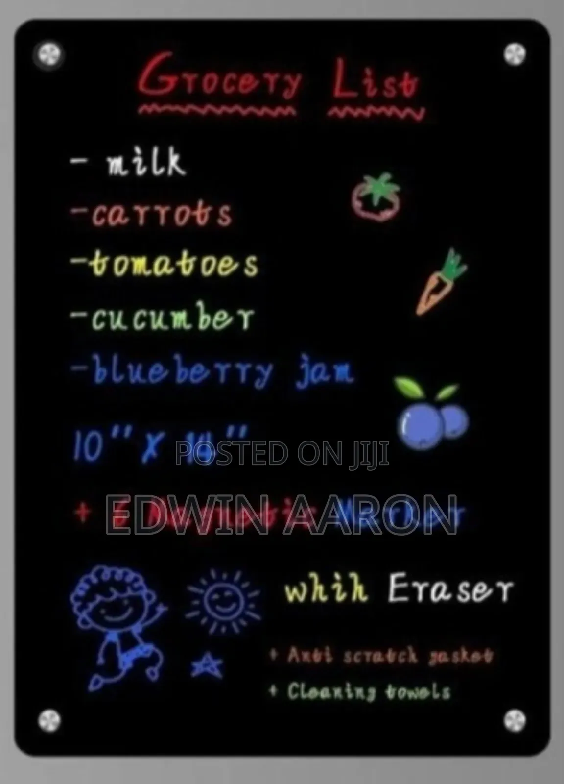 Acrylic Magnetic Fridge Planner Board