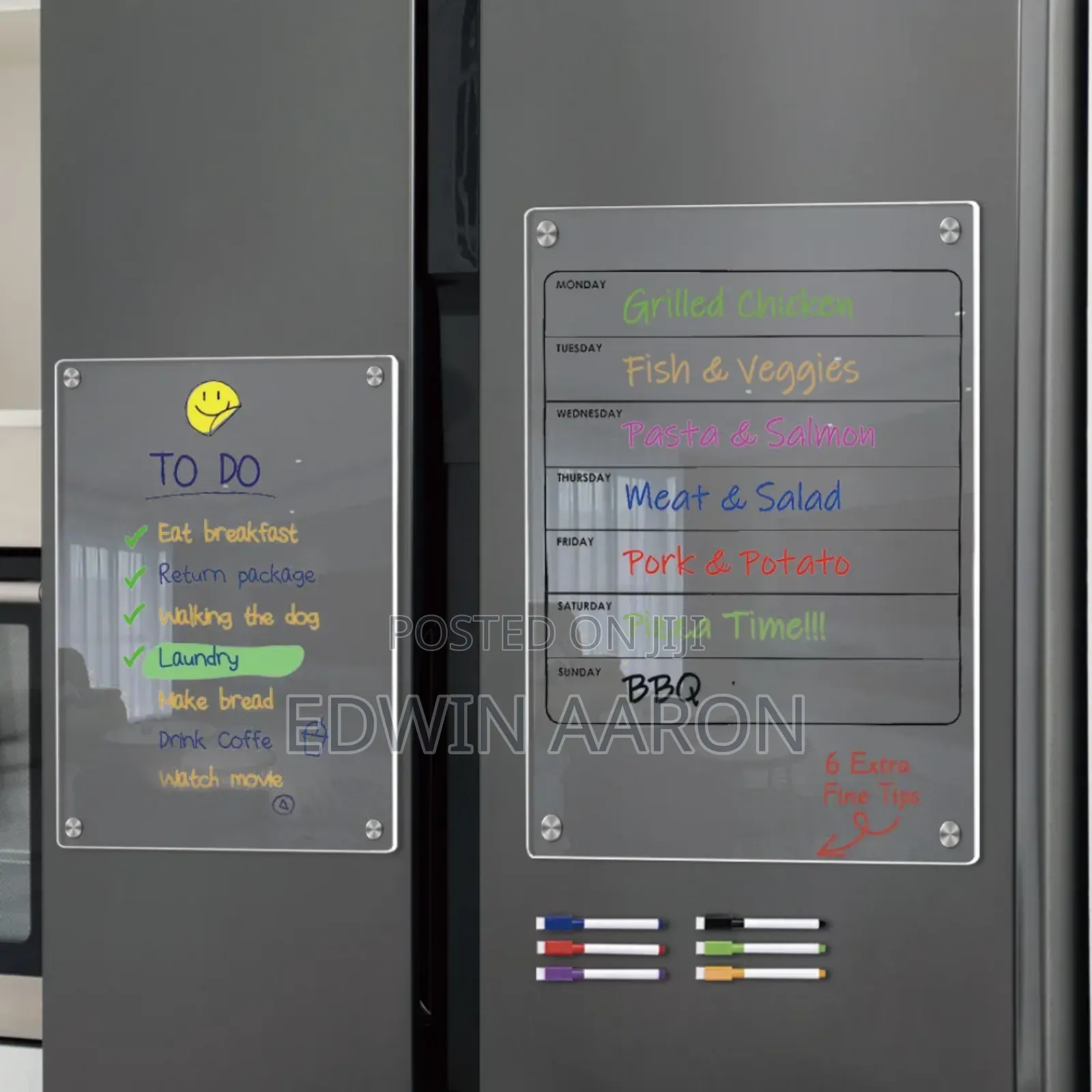 Acrylic Magnetic Fridge Planner Board