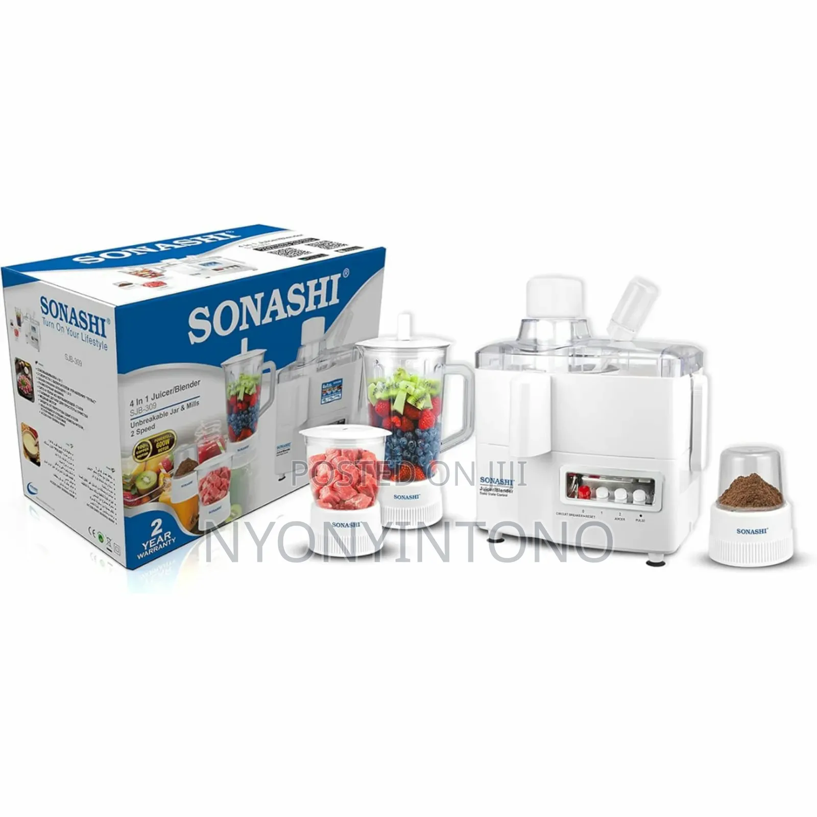 Sonashi 4 In1 Juicer/Blender Sjb309