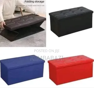 Foldable Leather Storage Ottoman Bench(76*38*38)