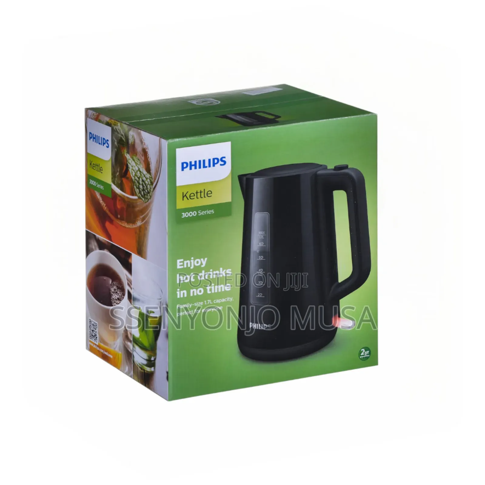 Philips Kettle 3000 Series Max-1.7l,Family-Size-Fast Boiling