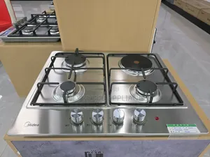 60cm by 60cm 4 Burner Midea Stainless Steel Built in Hob at 20% Discount