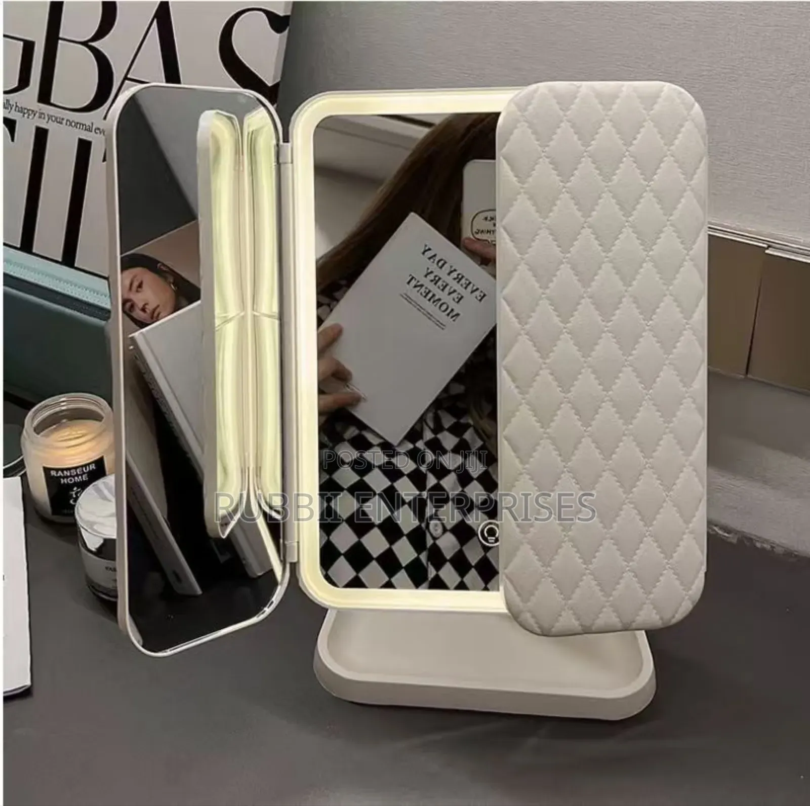 Tri-Fold Led Makeup Vanity Mirror