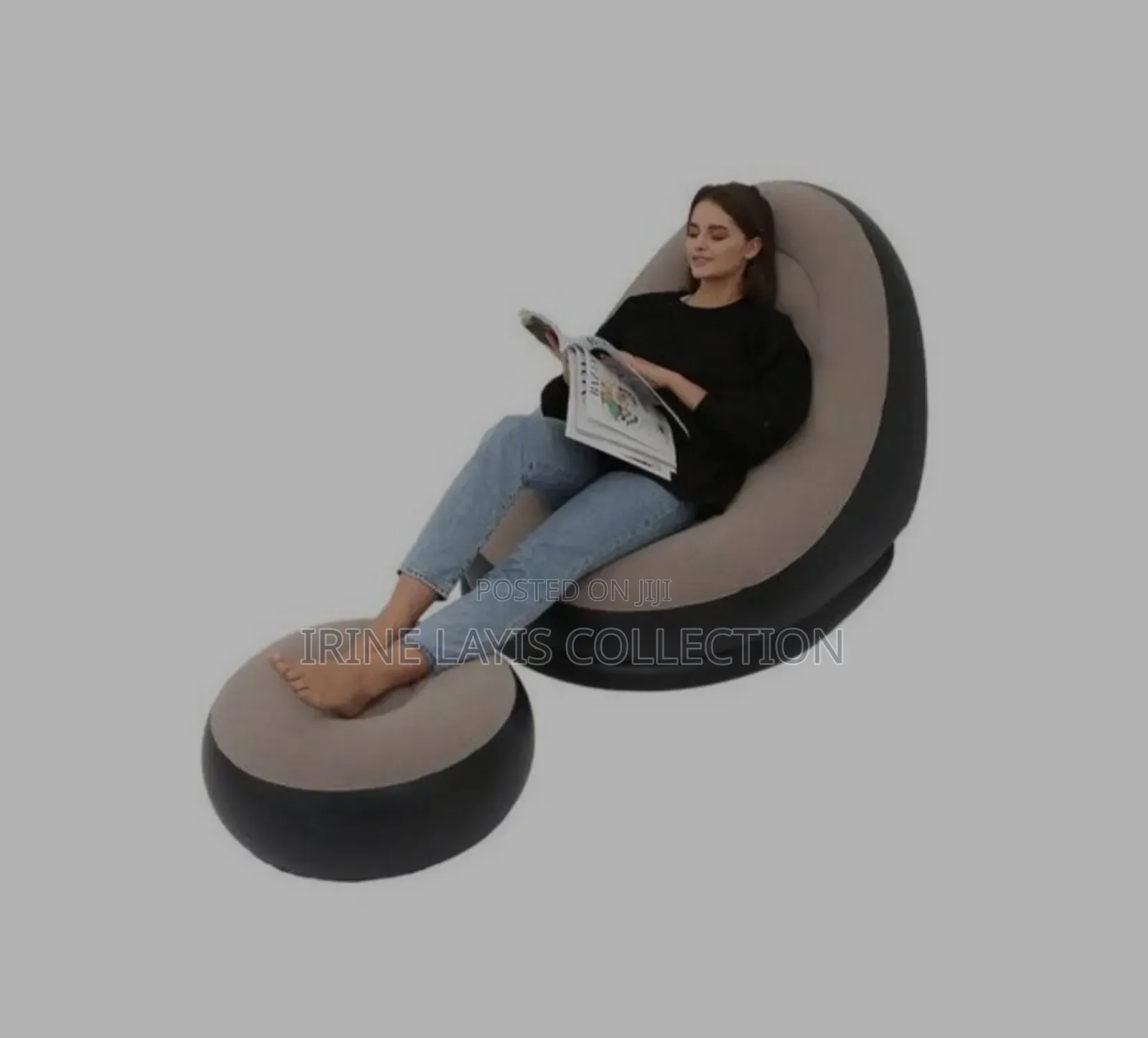 Inflatable Chair and Footstool,