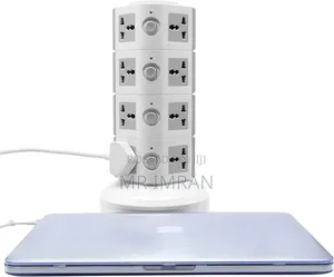 Universal Vertical Multi Socket 220v Tower Extension Outlet.