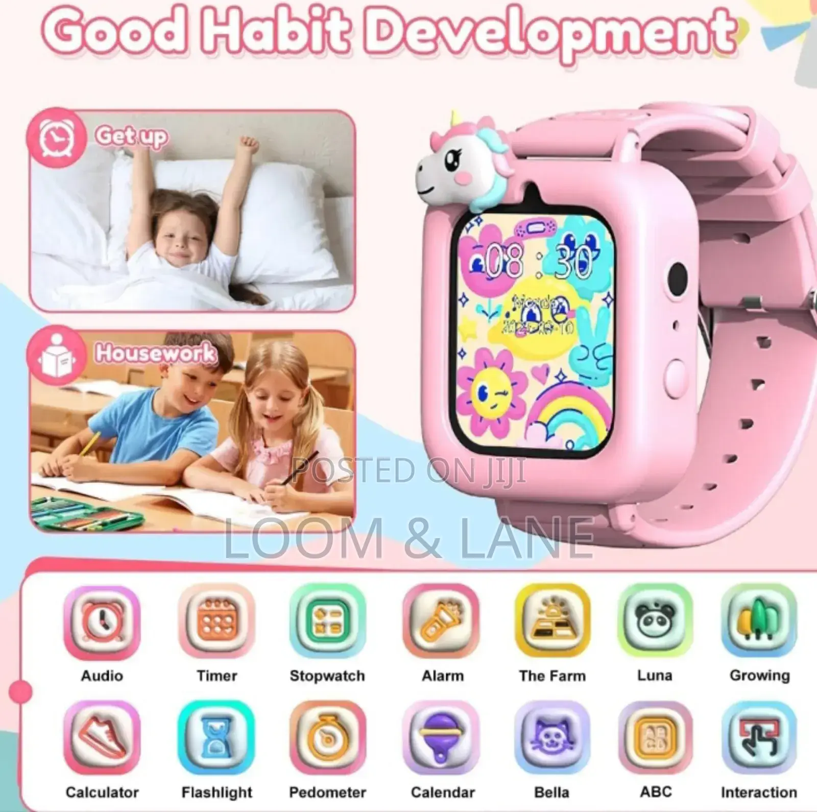 Kids Smart Watch With Camera Games