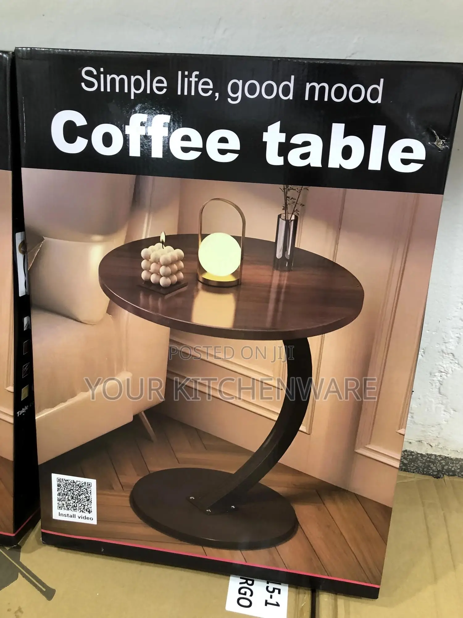 C Shaped Coffe Table