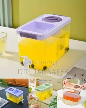 Clear Beverage Dispenser With Spigot and Infuser