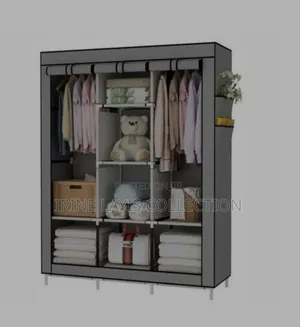 3 Colomn Portable Wardrobe Closet