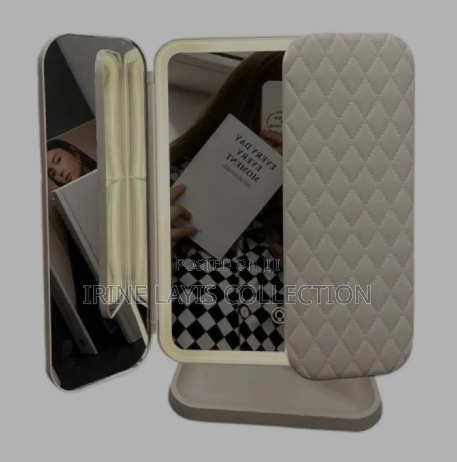 Tri-Fold Led Makeup Mirror.