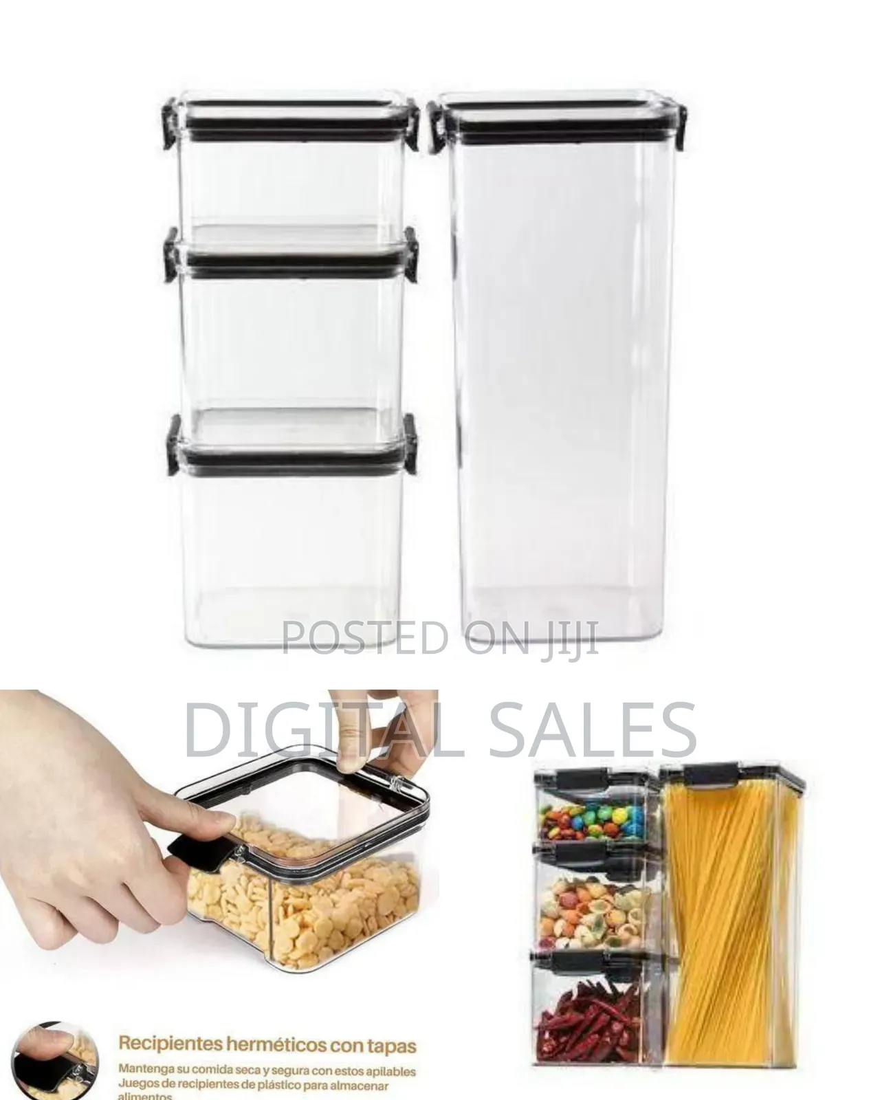 Elegant Airtight Food Storage Container Set (6pcs)