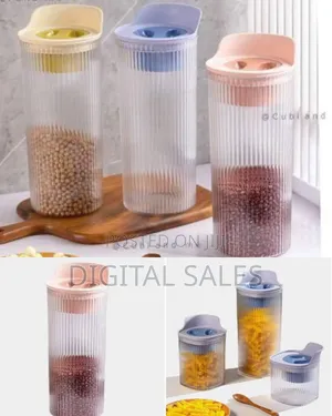Stylish Fluted Kitchen Storage Containers With Dispensing Lids