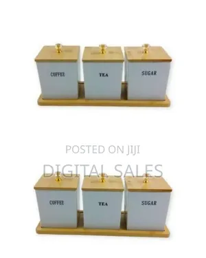 3-Piece Set of Kitchen Storage Canisters