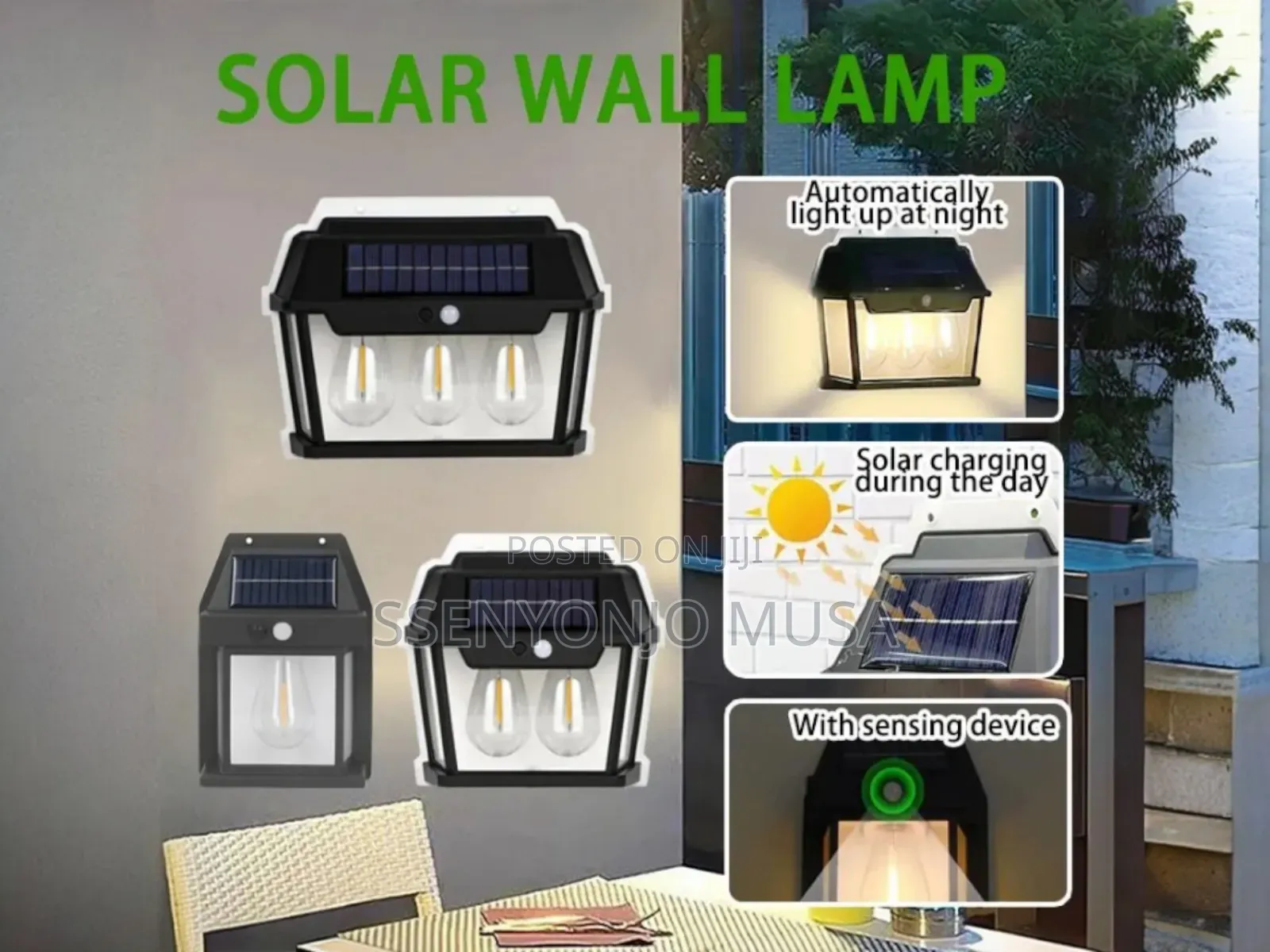 Solar Led Motion Sensor Wall Light – Waterproof Outdoor Garden