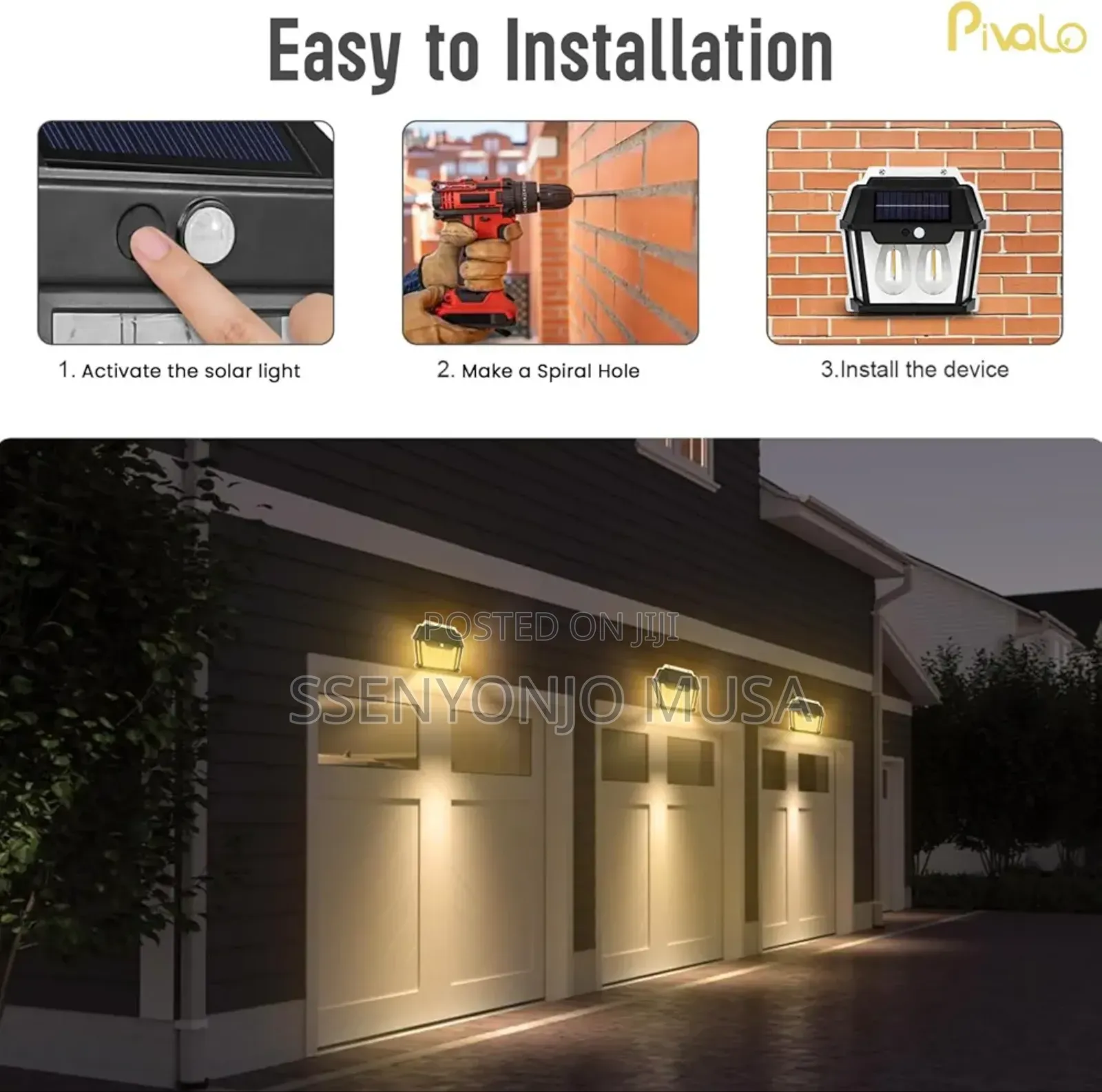Solar Led Motion Sensor Wall Light – Waterproof Outdoor Garden