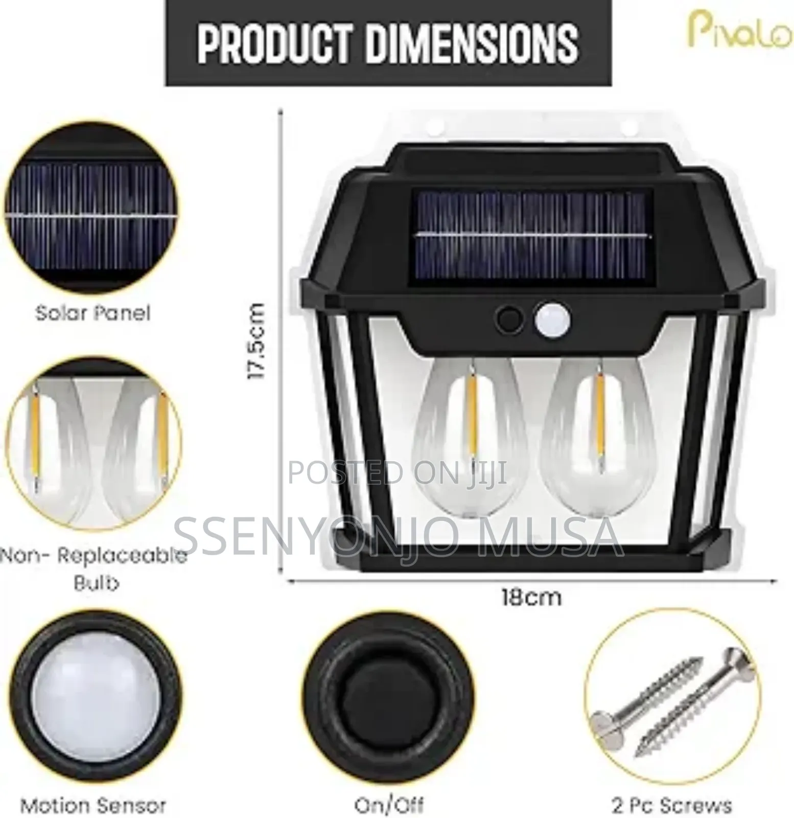 Solar Led Motion Sensor Wall Light – Waterproof Outdoor Garden