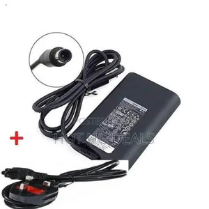 Dell Original Oval Charger Big Round Pin 65w Adapter