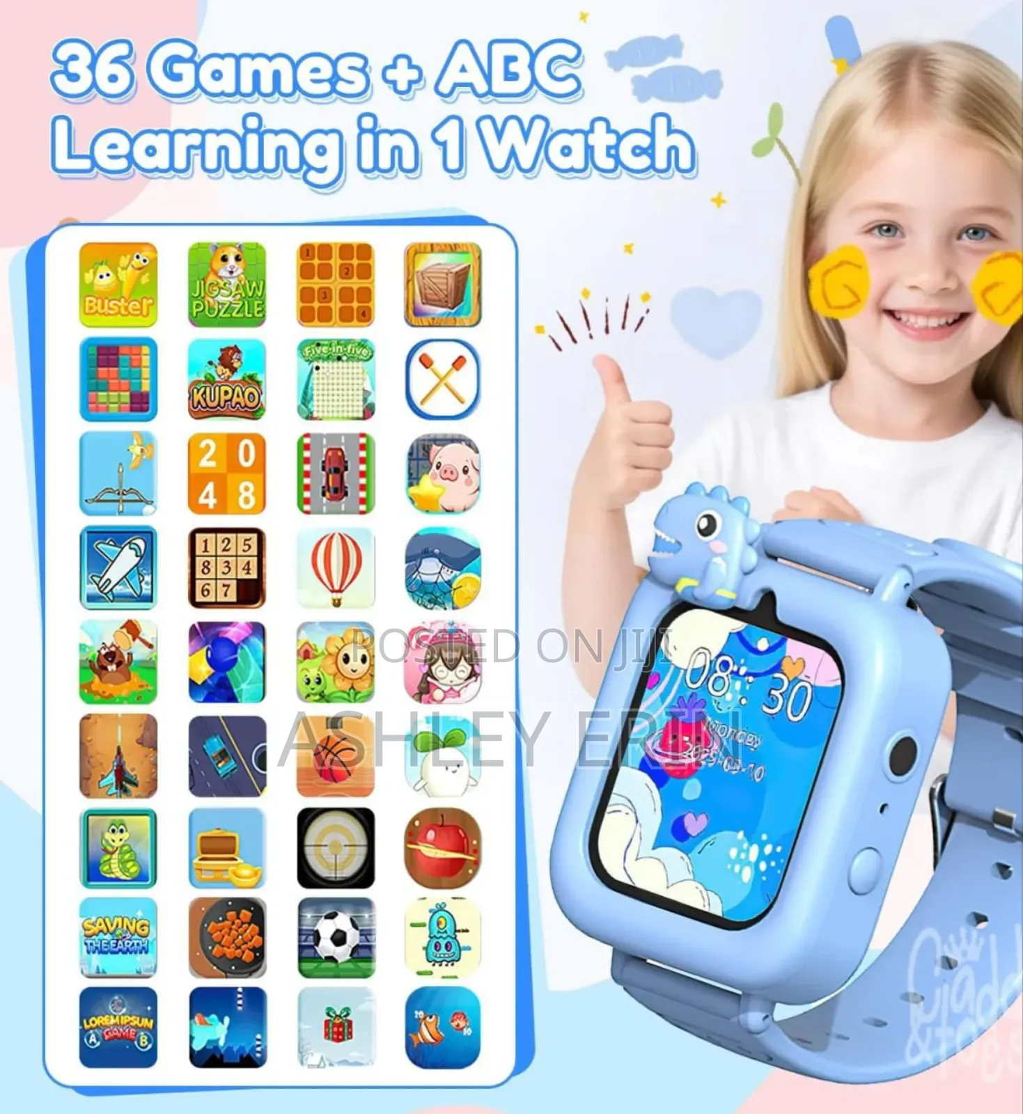 Kids Smart Watch With Camera Games