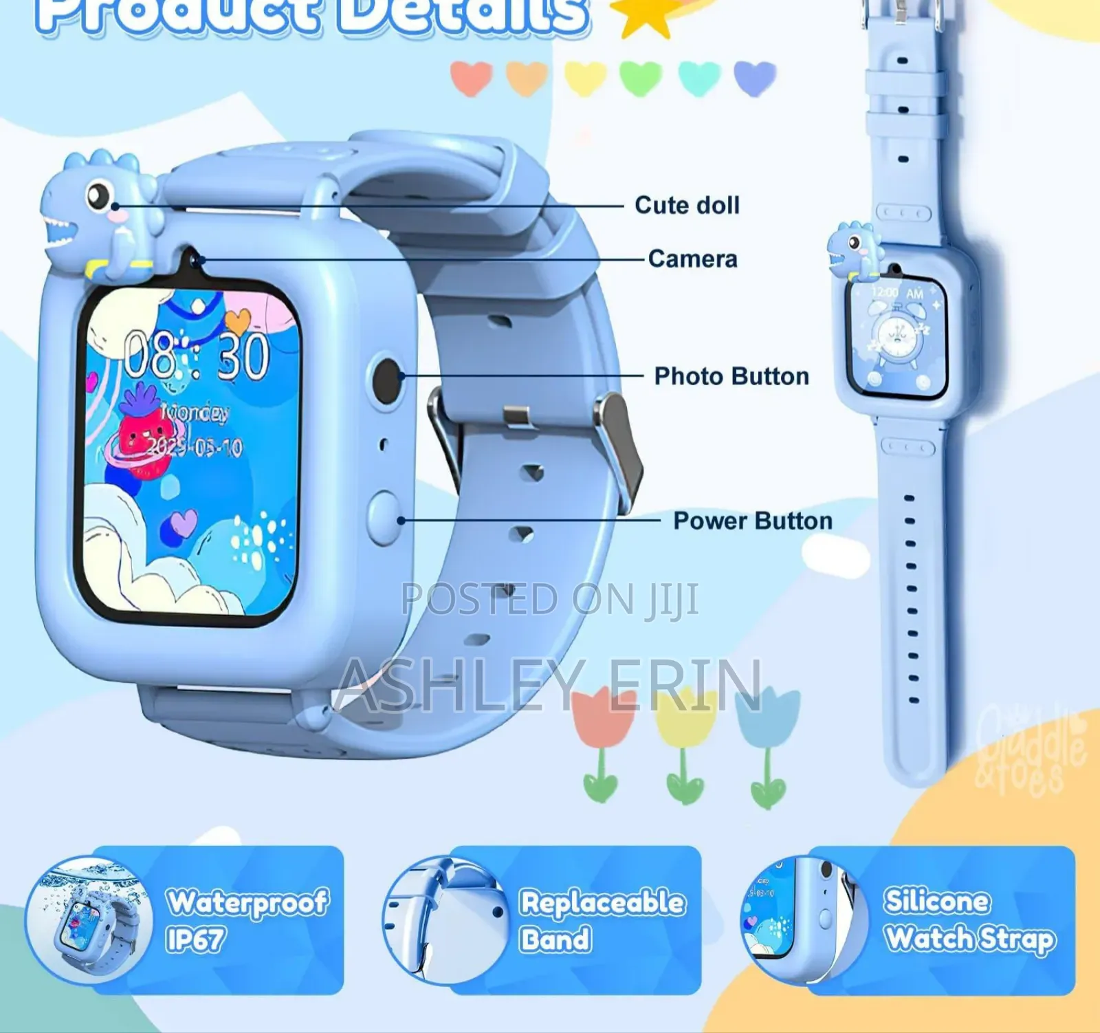 Kids Smart Watch With Camera Games