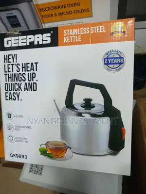 Geepas 4.1l Kettle. Stainless Steel Kettle Geepas Brand