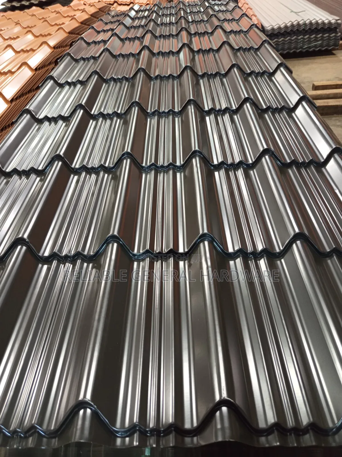 Supertile Ironsheets G.28 Black Roofings