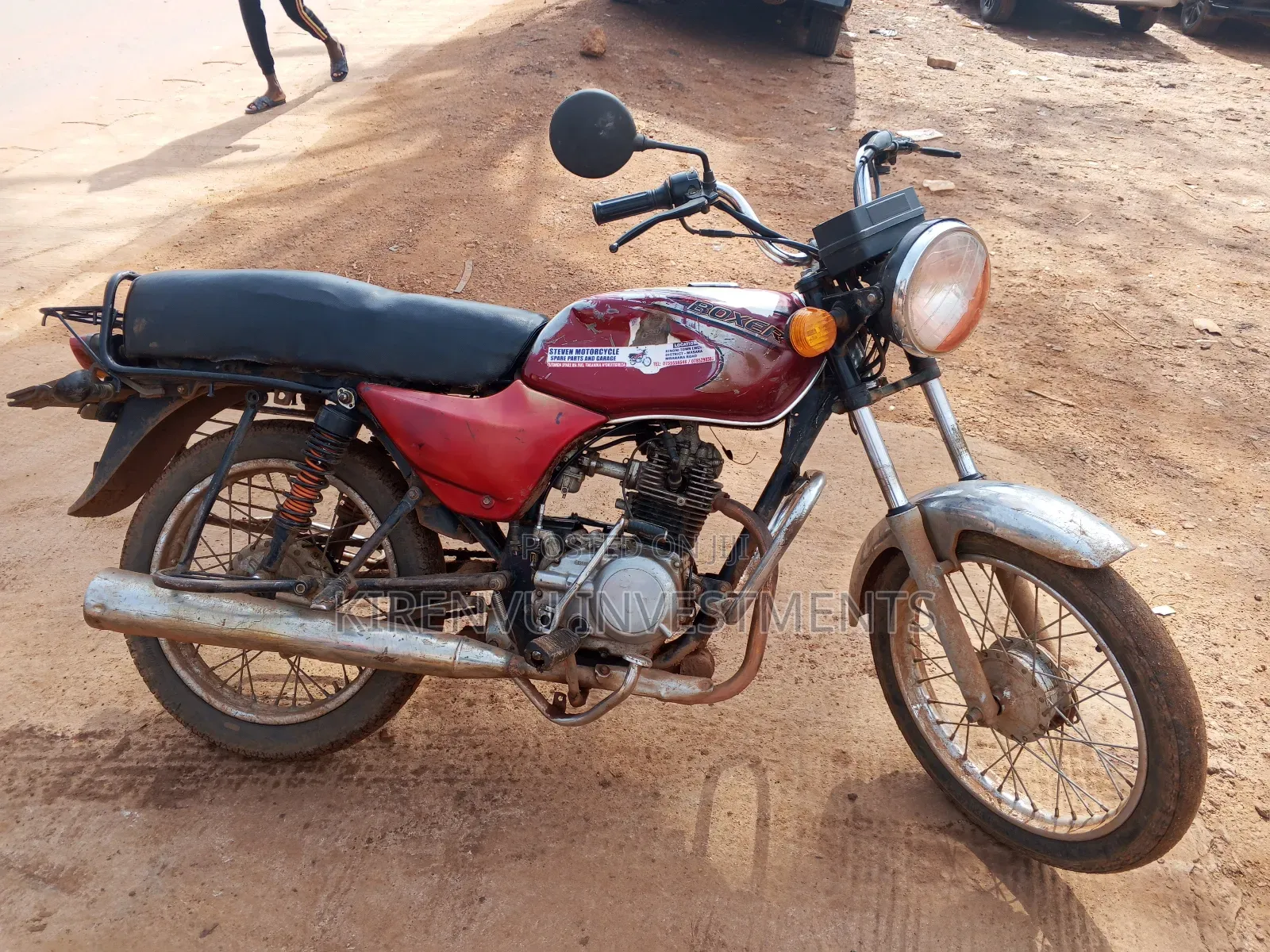 Bajaj Boxer 100 2016 Red