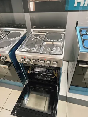 3+1 Hisense 50cm by 50cm Stainless Steel Electric Free Standing Cooker