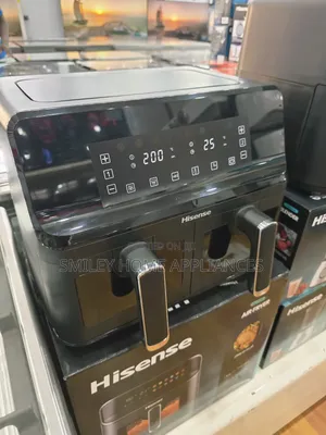 8.6ltrs Hisense Digital Dual Airfryer With a Touch Control Panel