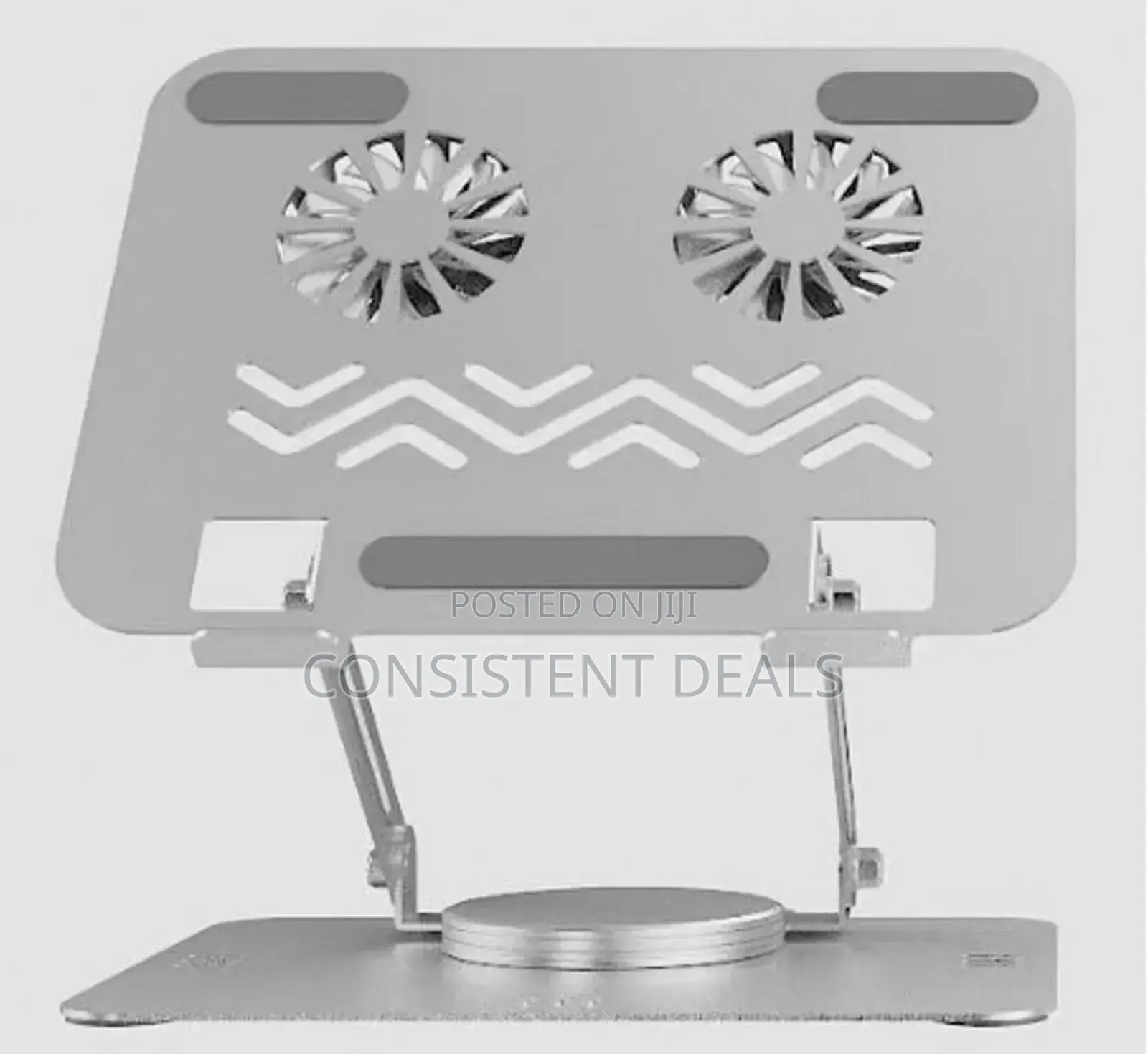 360 Adjustable Laptop Cooling Stand With Dual Fans