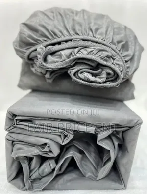 Pure Cotton Bedsheets. 6*6 5*6.( Gray)