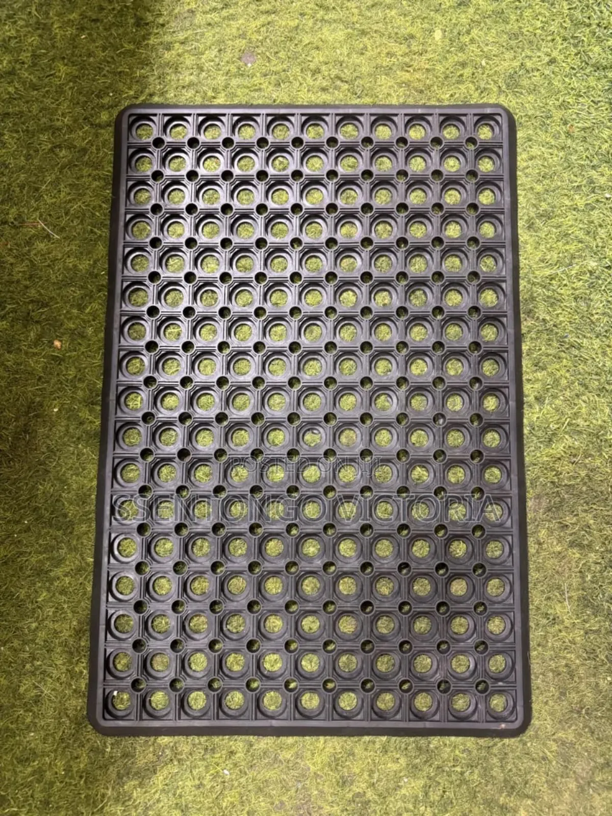 Black Rubber Doormat