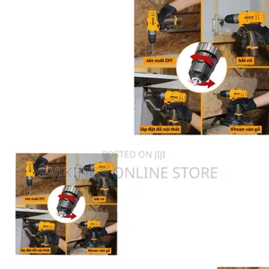 Ingco Lithium Ion Impact Drill 12v (Cidli12202) - Black Orange