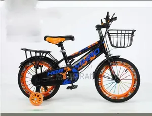 Bike for Kids With a Front Basket and Training Wheels.